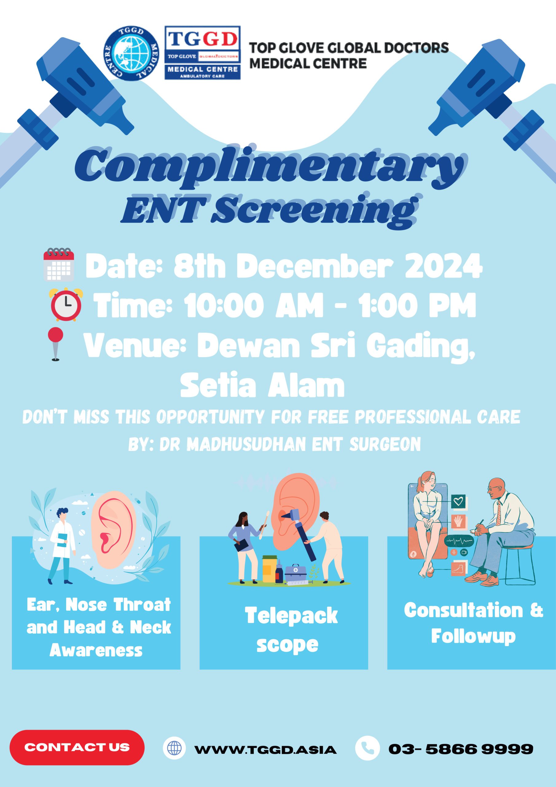 Complimentary ENT Screening